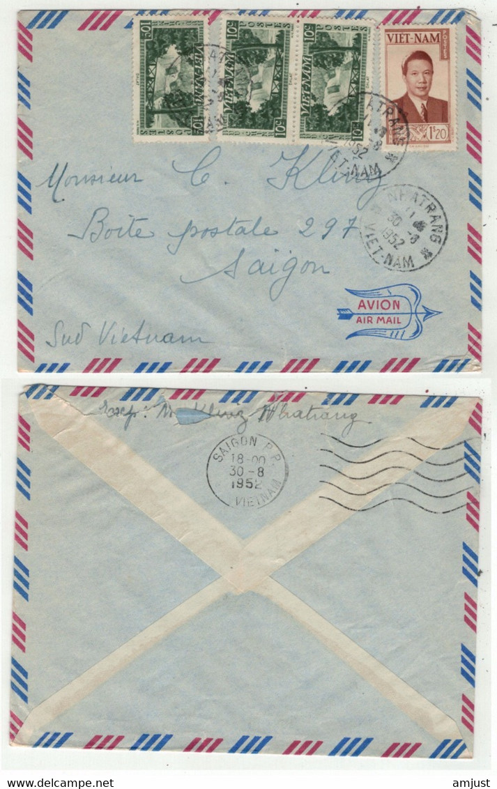 Viêt-Nam // Vietnam //  Lettre Pour Saigon 30/8/1952 - Vietnam