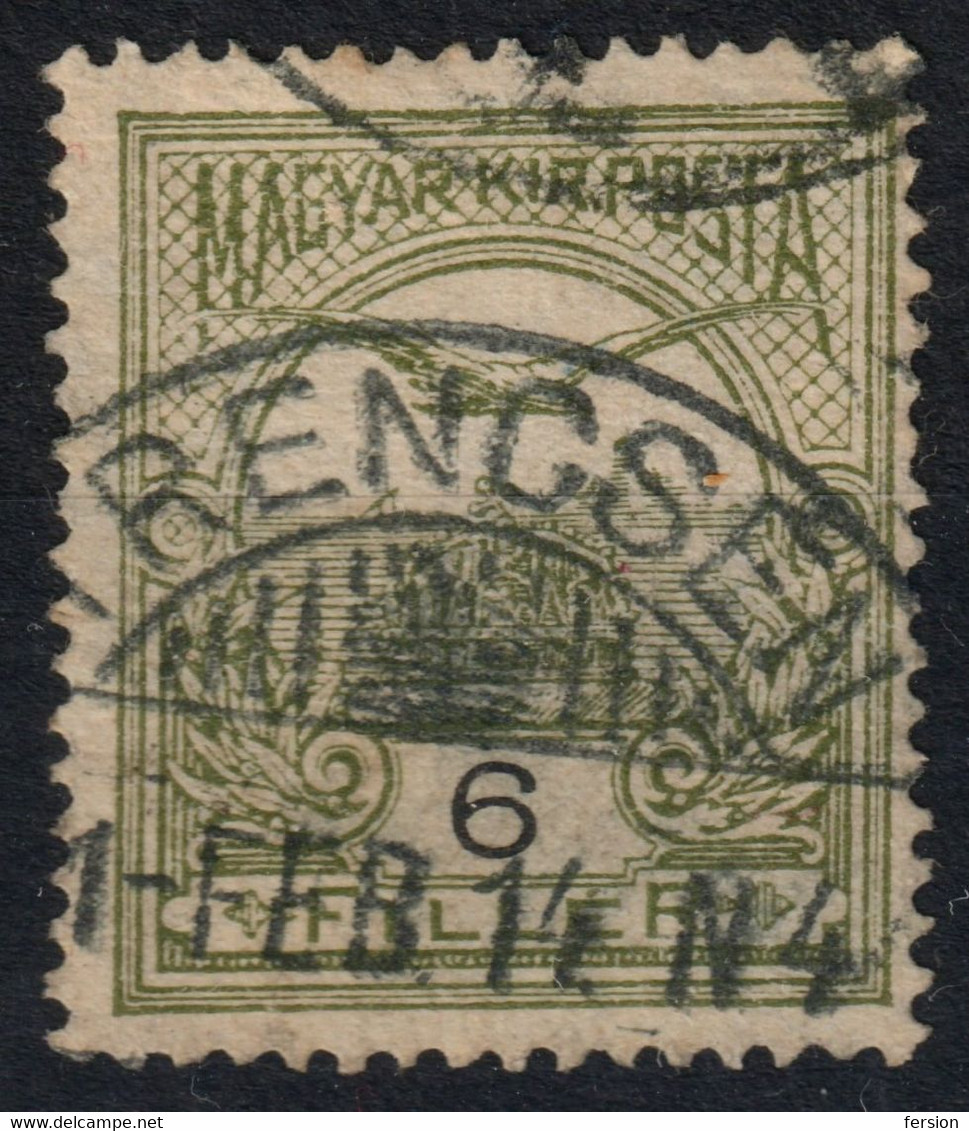 Trenčín TRENCSÉN Postmark TURUL Crown 1911 Hungary SLOVAKIA - TRENCSÉN County - KuK K.u.K  6 Fill - ...-1918 Prefilatelia