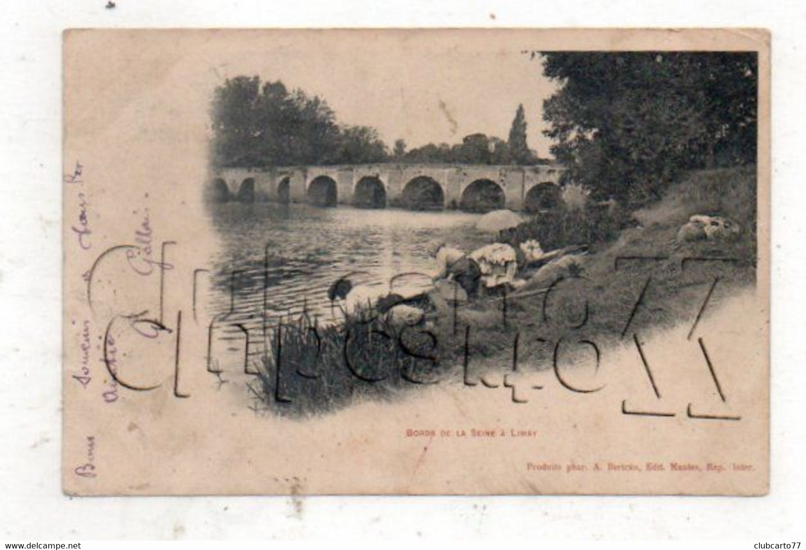 Limay (78) : GP Des Lavandières Sur Les Bords De La Seine En 1905 (animé) PF. - Limay