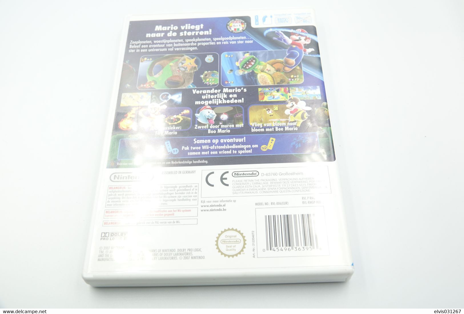 NINTENDO WII  : SUPER MARIO GALAXY Game - Wii