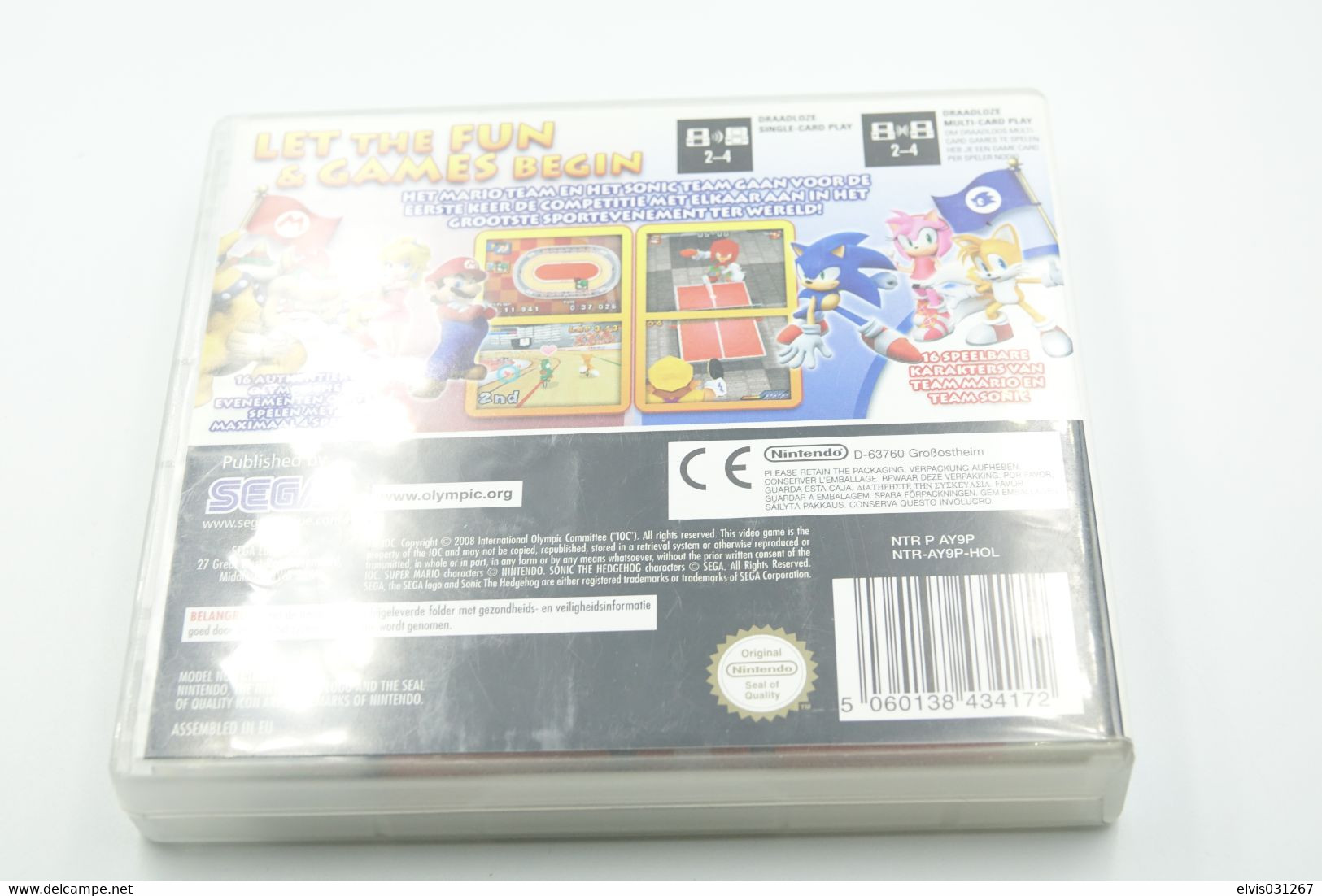 NINTENDO DS  : MARIO & SONIC OLYMPIC GAMES Game - Nintendo DS