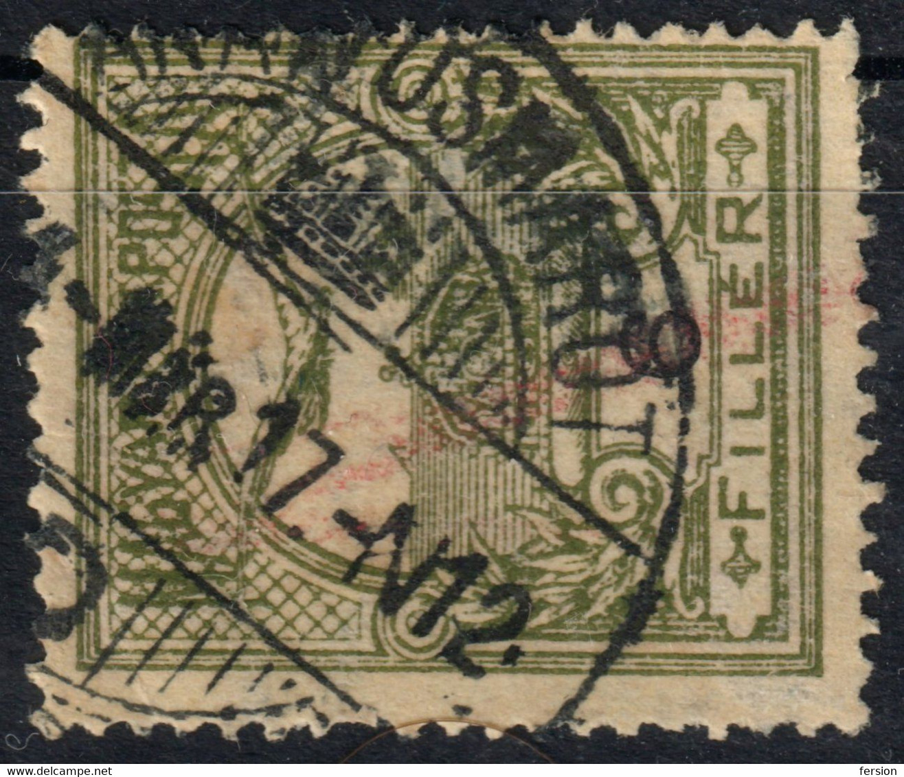 Aranyosmarót Zlaté Moravce Postmark TURUL Crown 1914 Hungary SLOVAKIA - BARS County - KuK K.u.K  6 Fill - ...-1918 Prefilatelia