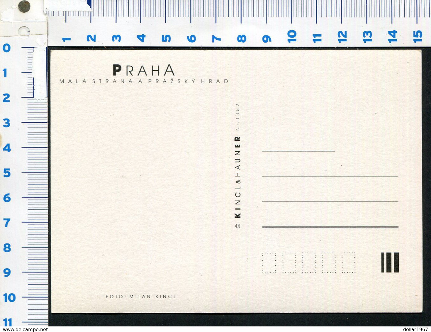 Hlavní Město Praha, Malastranaaprazskyhrad , Praag .  - NOT  Used  2 Scans For Condition. (Originalscan !! ) - Cecenia