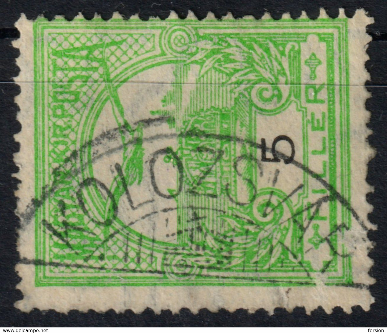 KOLOZSVÁR CLUJ-NAPOCA Postmark / TURUL Crown 1910's Hungary Romania Banat Transylvania KOLOZS County KuK K.u.K - 5 Fill - Transilvania