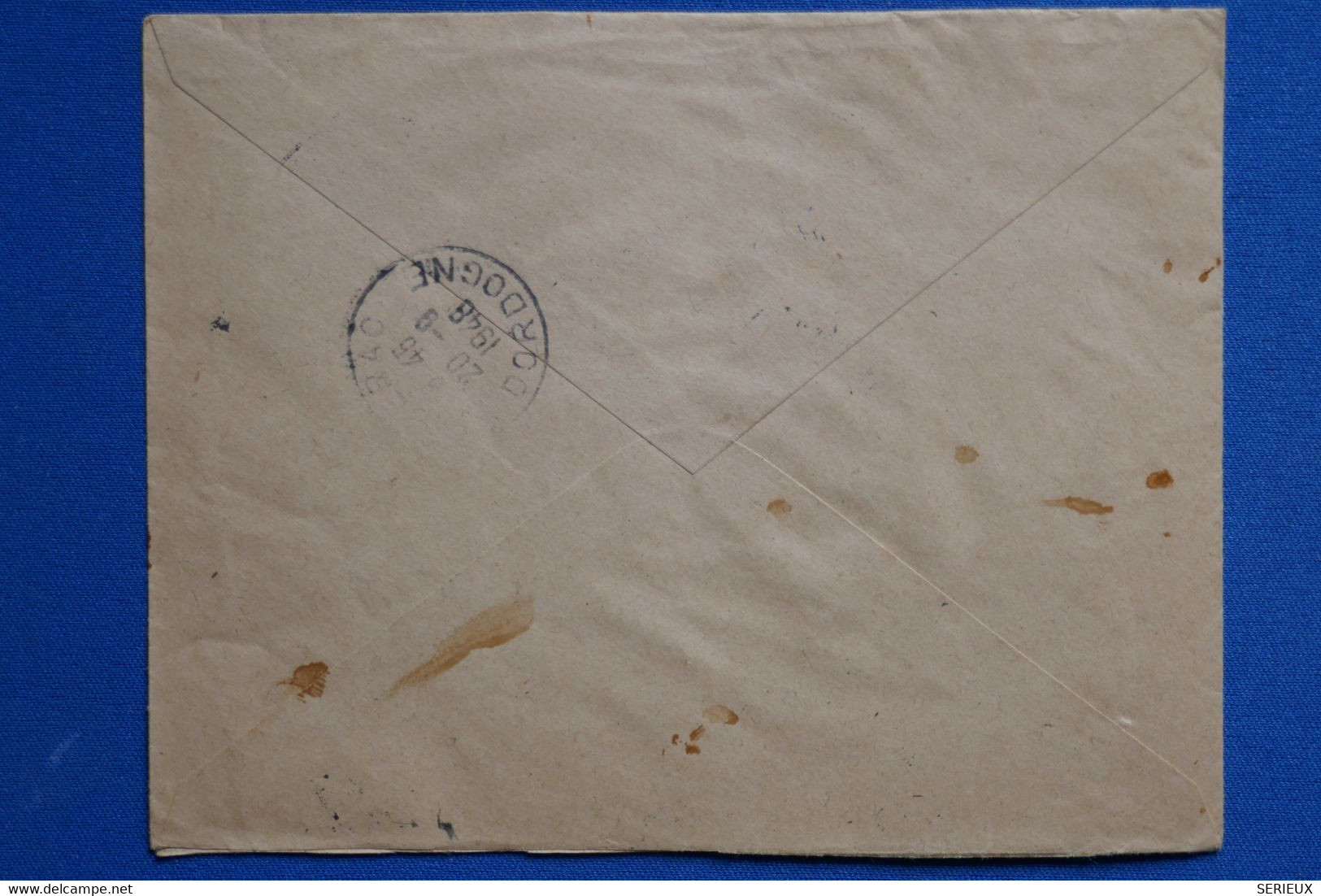 S7 MADAGASCAR BELLE LETTRE 1948 TANANARIVE POUR RIBERAC+ AFFRANCH INTERESSANT - Airmail