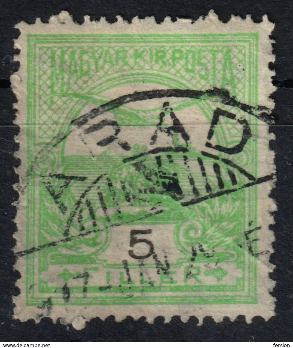 ARAD Postmark / TURUL Crown 1917 Hungary Romania Transylvania Banat ARAD County KuK - 5 Fill - Transylvania