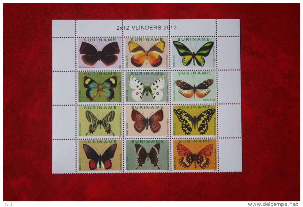 Surinam / Suriname 2012 Vlinders Butterflies Papillons (ZBL 1862-1872 Mi -  Yv -) POSTFRIS / MNH ** - Surinam