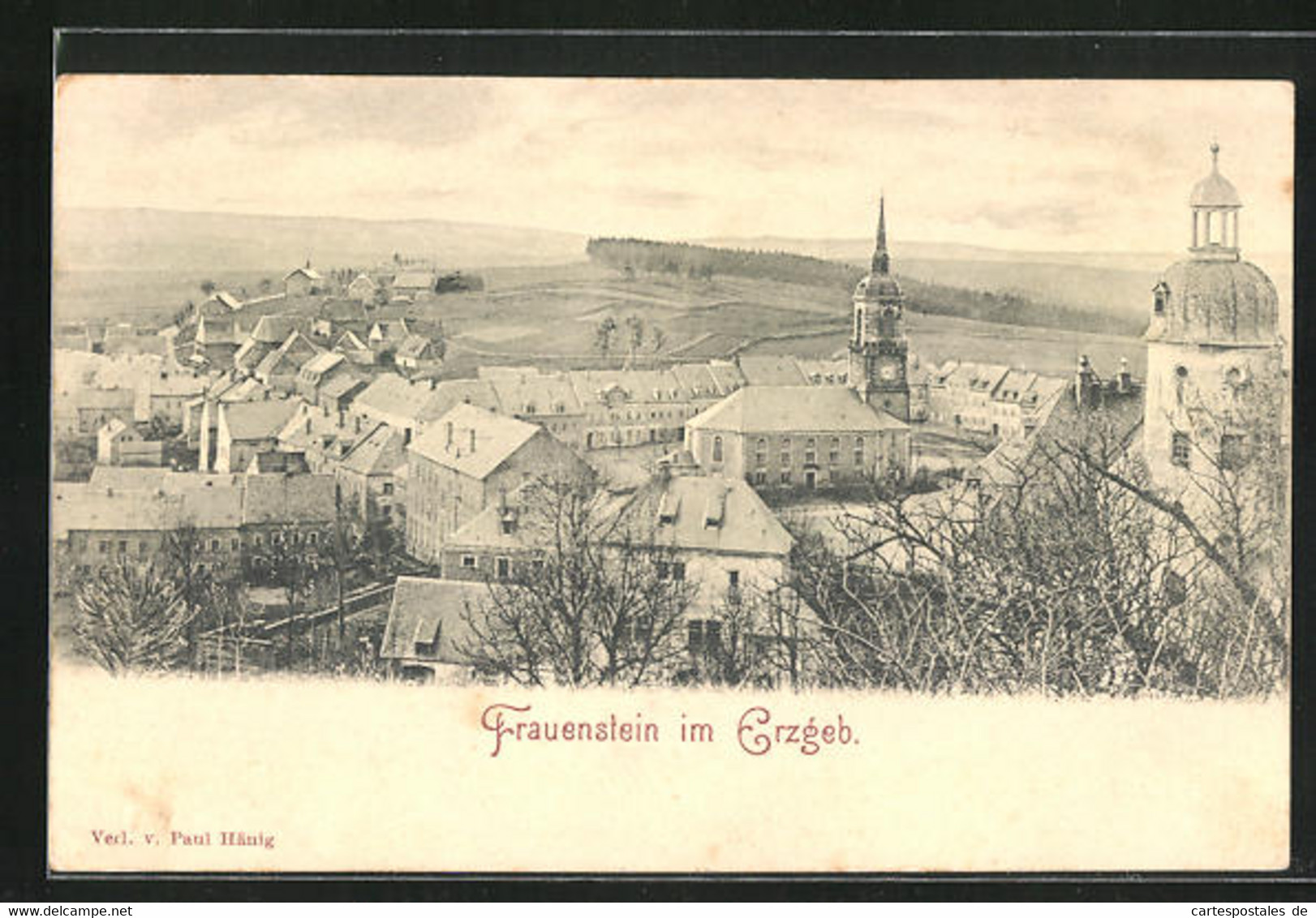 AK Frauenstein / Erzgeb., Ortspanorama - Frauenstein (Erzgeb.)