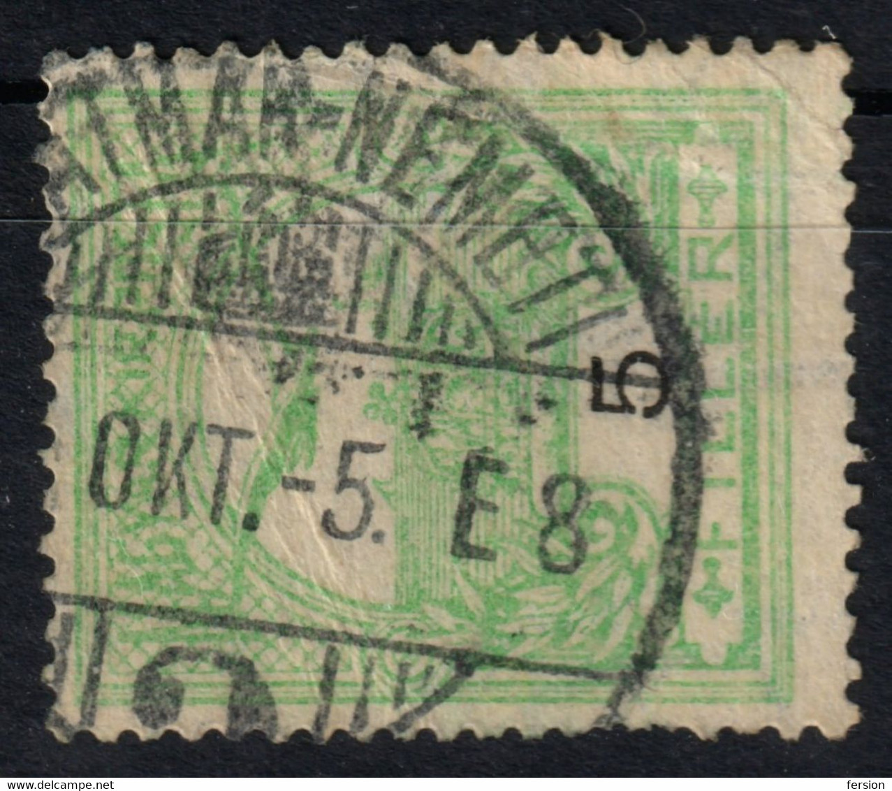 Satu Mare Szatmárnémeti Postmark / TURUL Crown 1910's Hungary Romania Transylvania Szatmár County KuK - 5 Fill - Transylvania