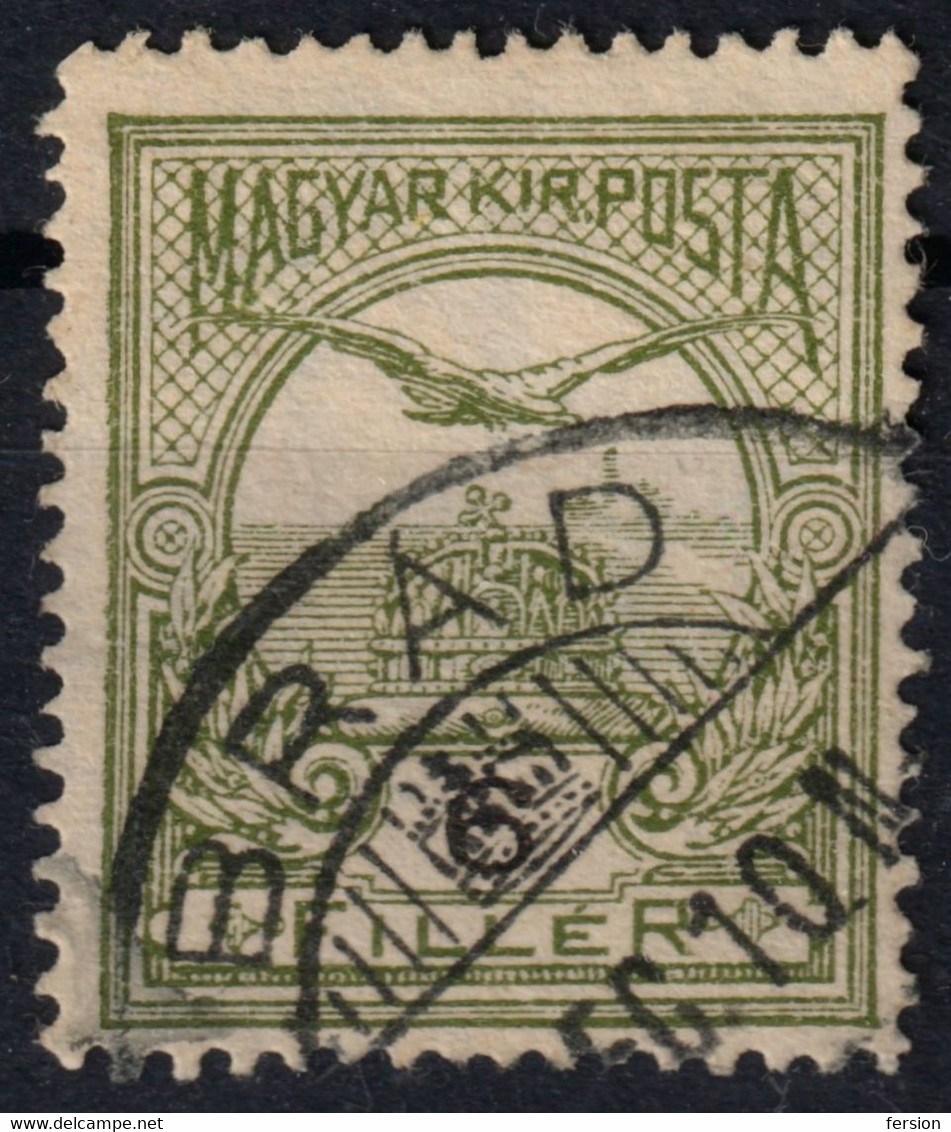 BRÁD Brad Postmark / TURUL Crown 1910's Hungary Romania Transylvania Zaránd Hunyad County KuK - 6 Fill - Siebenbürgen (Transsylvanien)