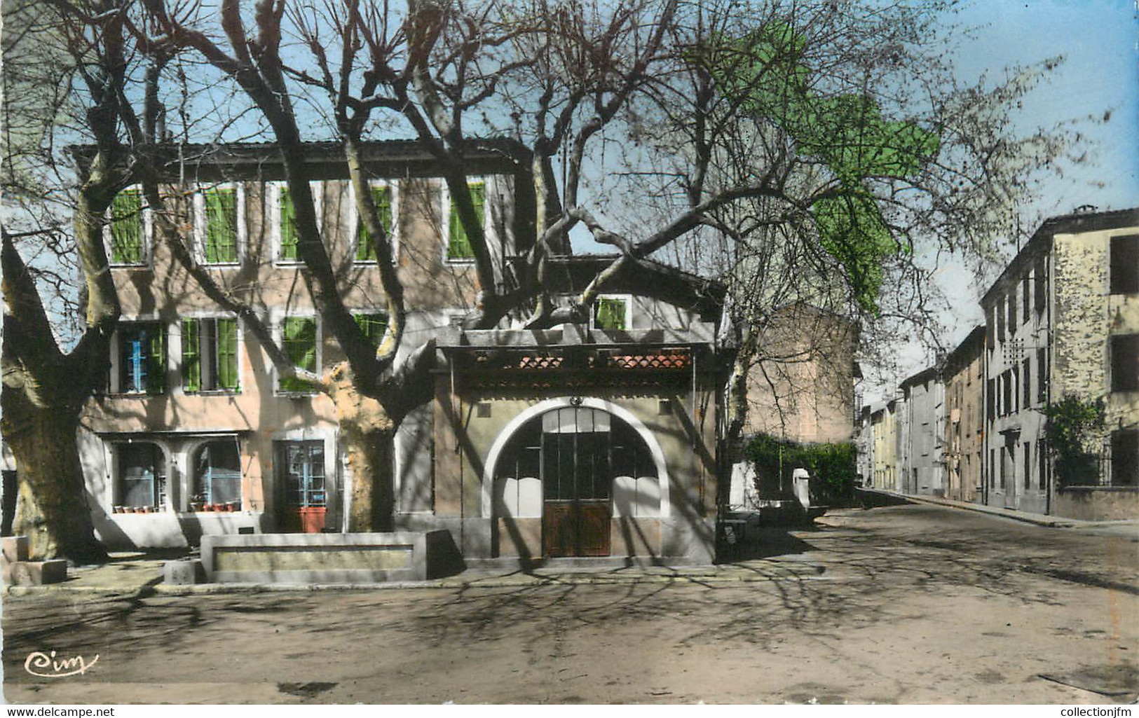 CPSM FRANCE 83 "La Roquebrussane, Hôtel De La Loube Et Grande Rue" - La Roquebrussanne