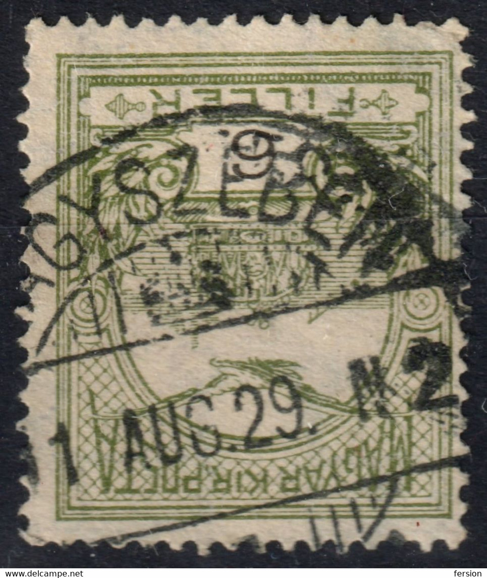 Nagyszeben Sibiu Postmark / TURUL Crown 1911 Hungary Romania Transylvania SZEBEN County KuK - 6 Fill - Transilvania