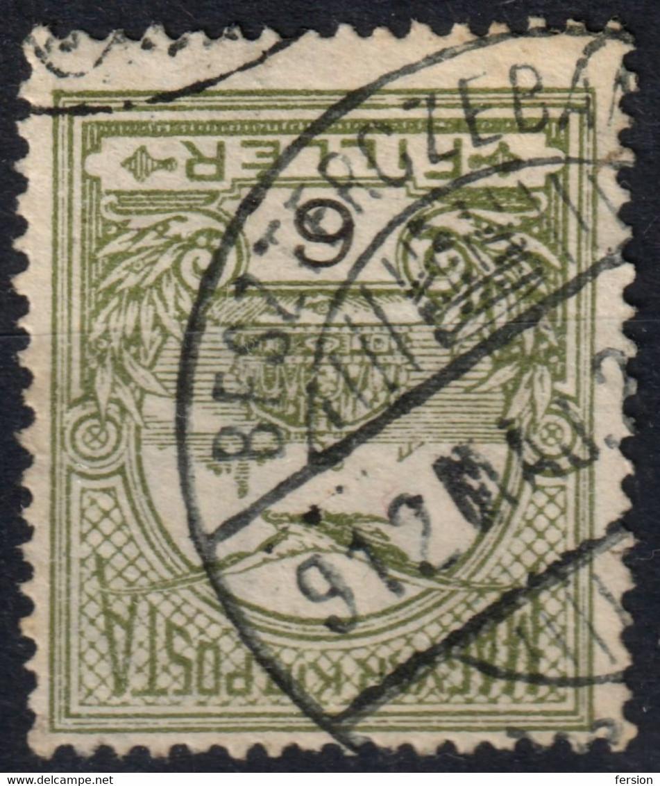 Besztercebánya Banská Bystrica Postmark TURUL Crown 1912 Hungary SLOVAKIA - Zólyom County - KuK K.u.K  6 Fill - ...-1918 Prefilatelia