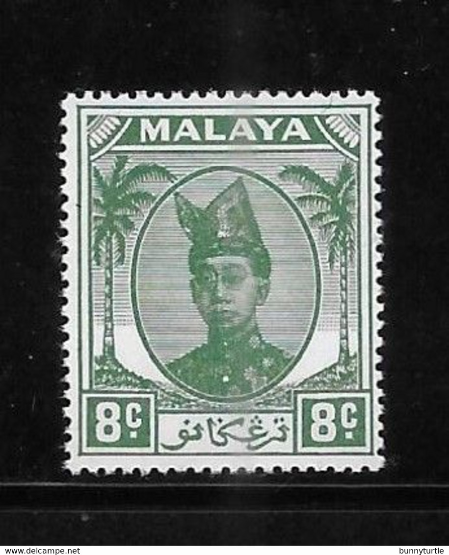 Malaya Trengganu 1952-55 Sultan Ismail Nasiruddin Shah 8c MNH - Trengganu