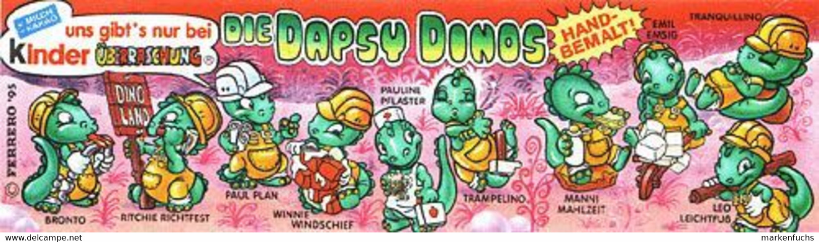 Dapsy Dinos 1995 / Manny Mahlzeit   + BPZ - Ü-Ei