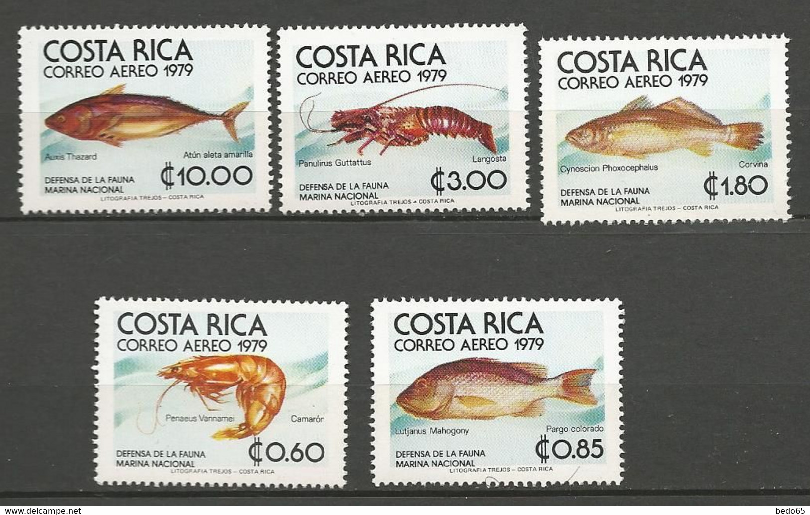 COSTA RICA PA Yvert N° 722 à 726 NEUF** SANS CHARNIERE / MNH - Costa Rica