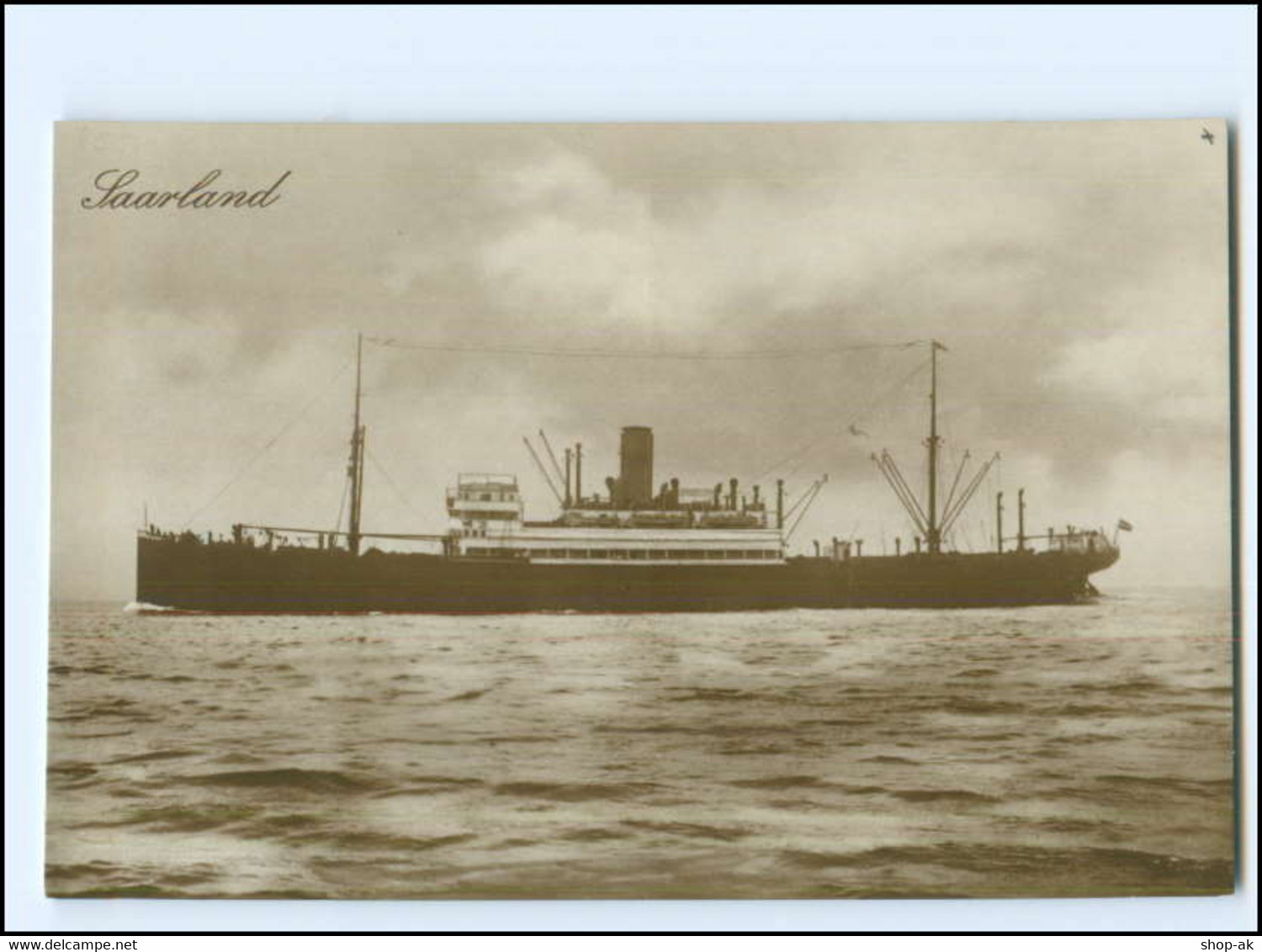 XX12836/ Dampfer Saarland Foto AK Ca.1925 - Passagiersschepen