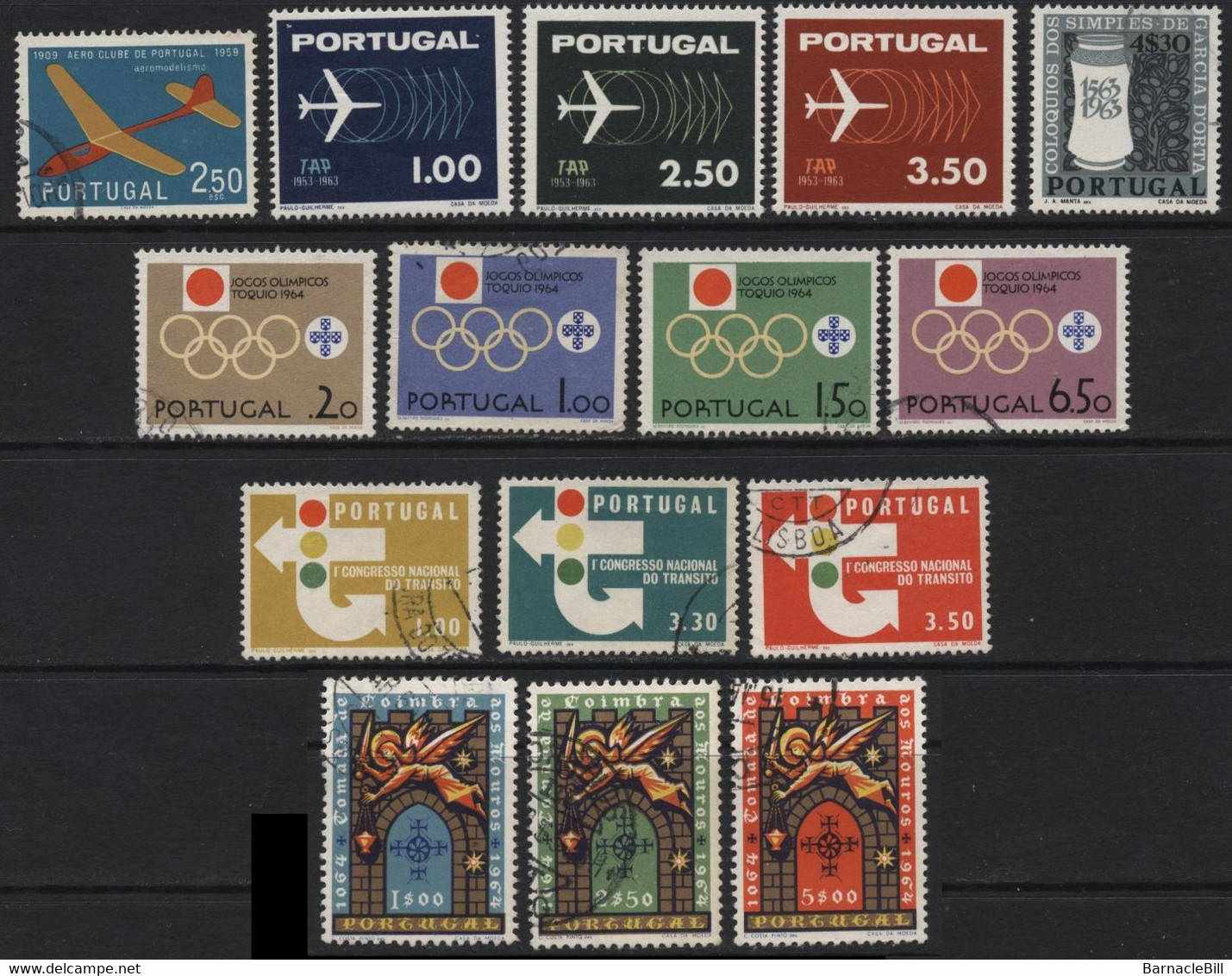 Portugal (30) 1960 - 1965. 15 Different Stamps. Mint And Used. - Altri & Non Classificati