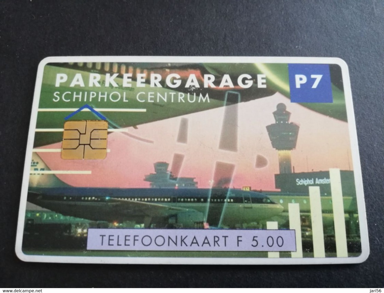 NETHERLANDS  CHIPCARD    PARKING GARAGE /SCHIPHOL AIRPORT /CENTRUM   CRD 176  HFL 5,00  MINT CARD    ** 5521** - Non Classés