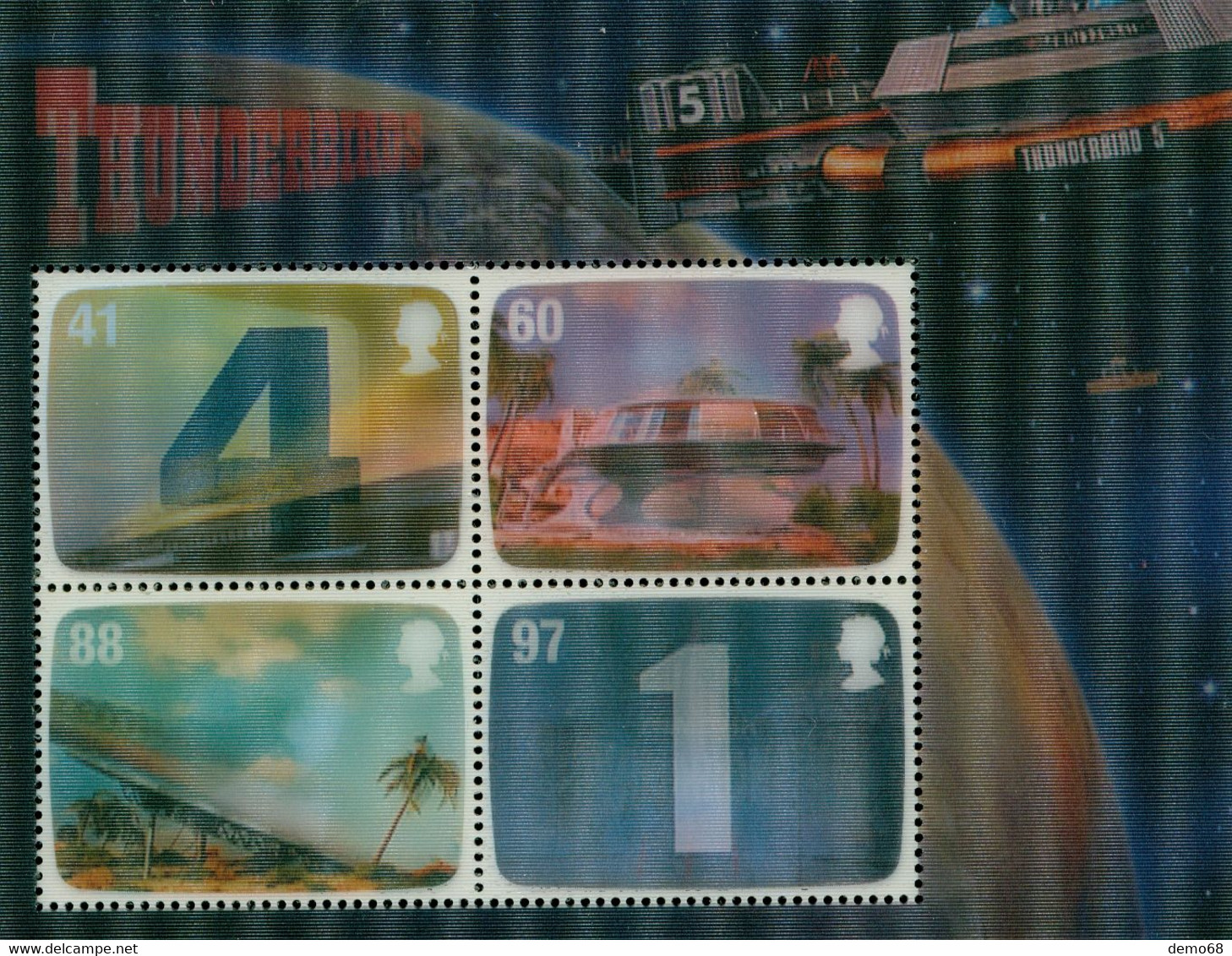 Stamp Timbre England Great Britain  Thunderbirds Gerry Anderson GB Feuillet Neuf 4 Et 6 Timbre S Royal Mail Mint Stamps - Collections