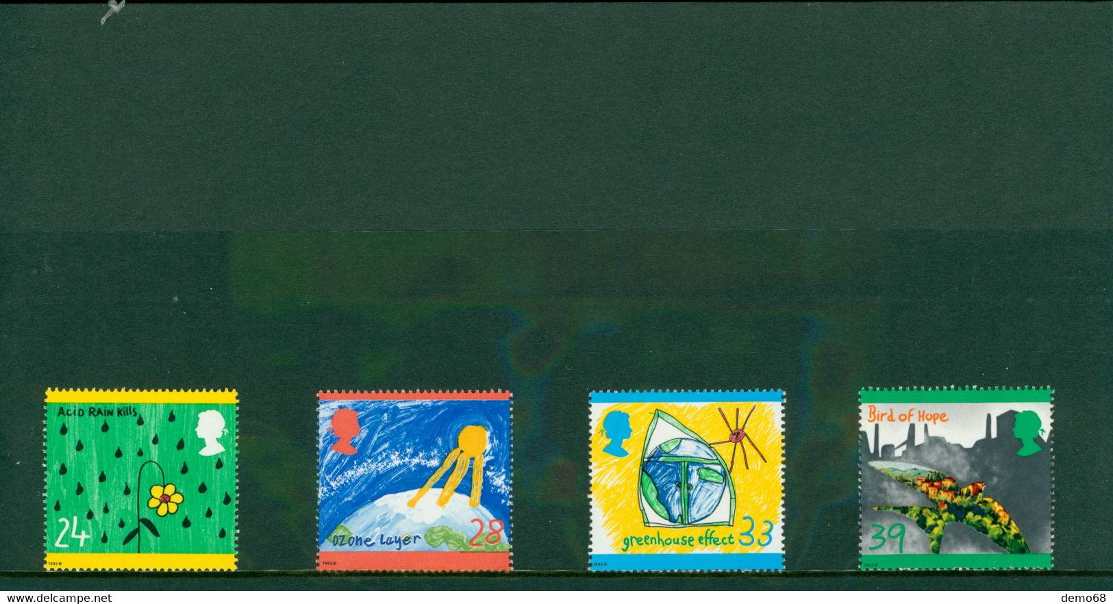 Stamp Timbre England Great Britain  The Green Issue  Feuillet Neuf 4 Timbre S Royal Mail Mint Stamps - Collezioni