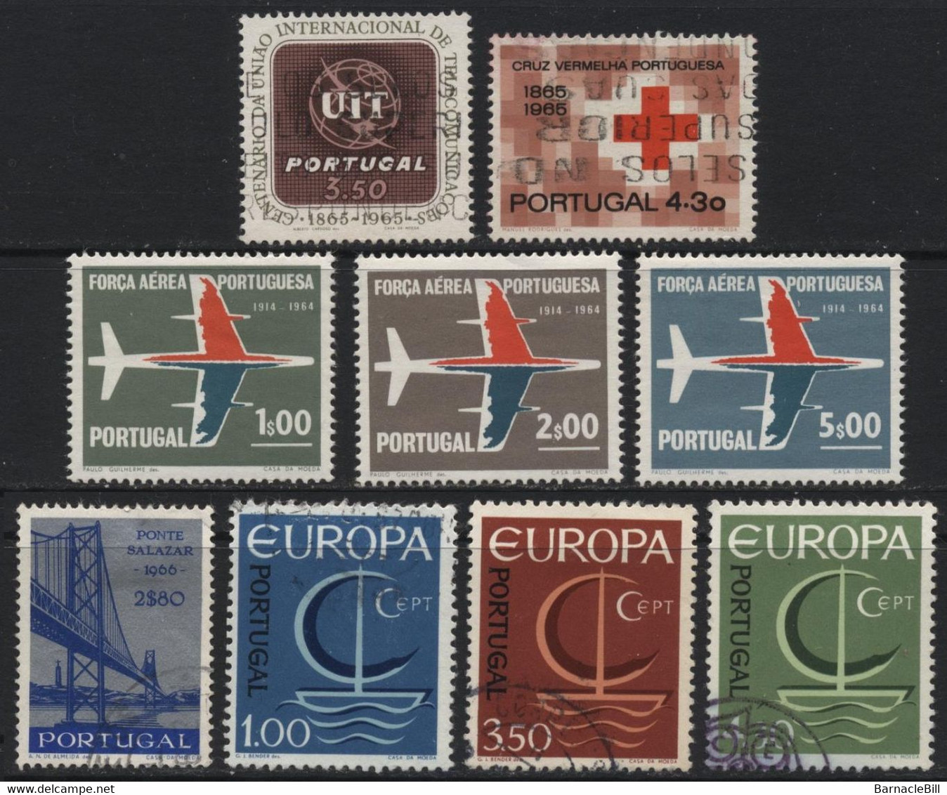 Portugal (31) 1965 - 1966. 9 Different Stamps. Mint And Used. - Altri & Non Classificati