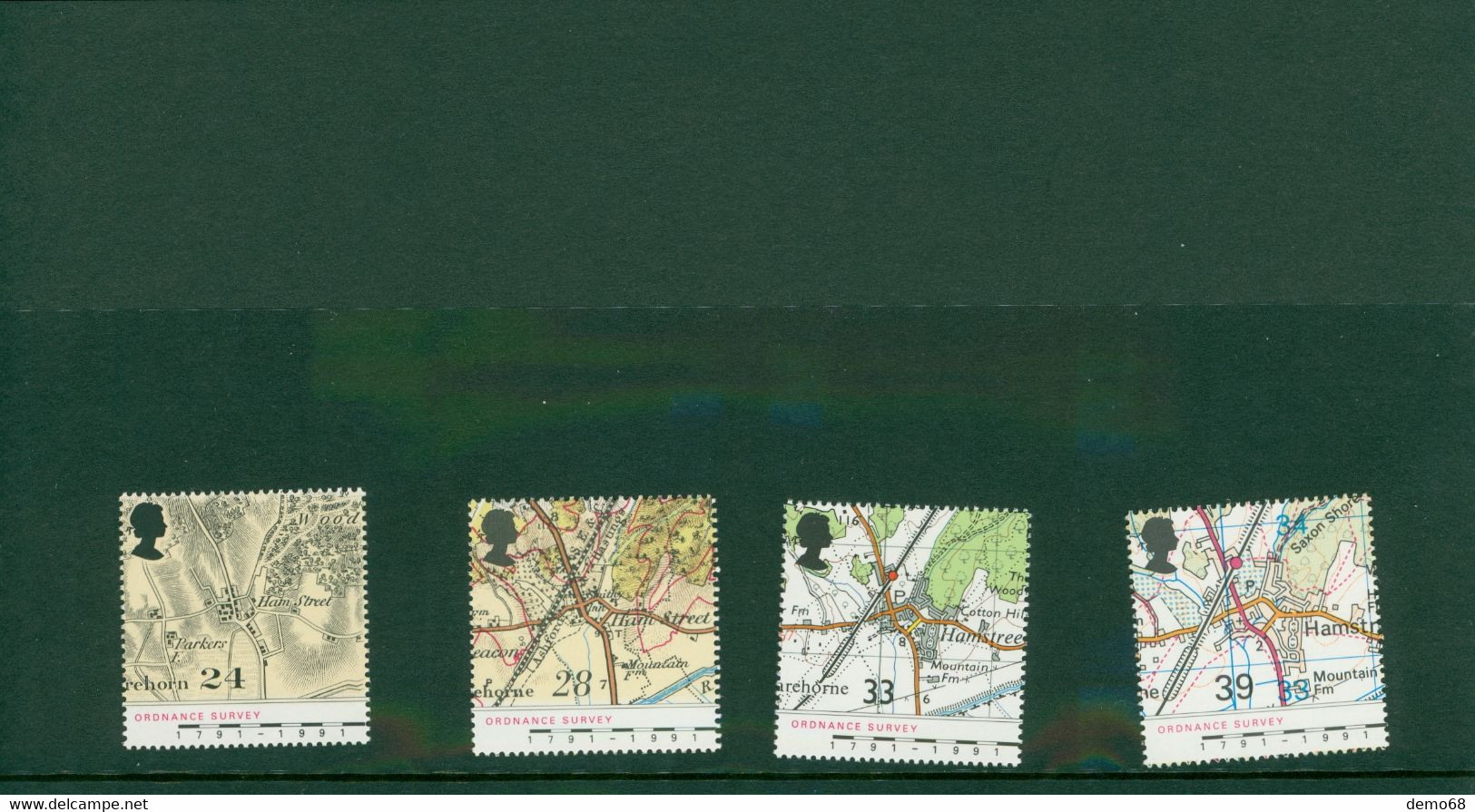 Stamp Timbre England Great Britain British Maps  Feuillet Neuf 4 Timbre S Royal Mail Mint Stamps - Collezioni
