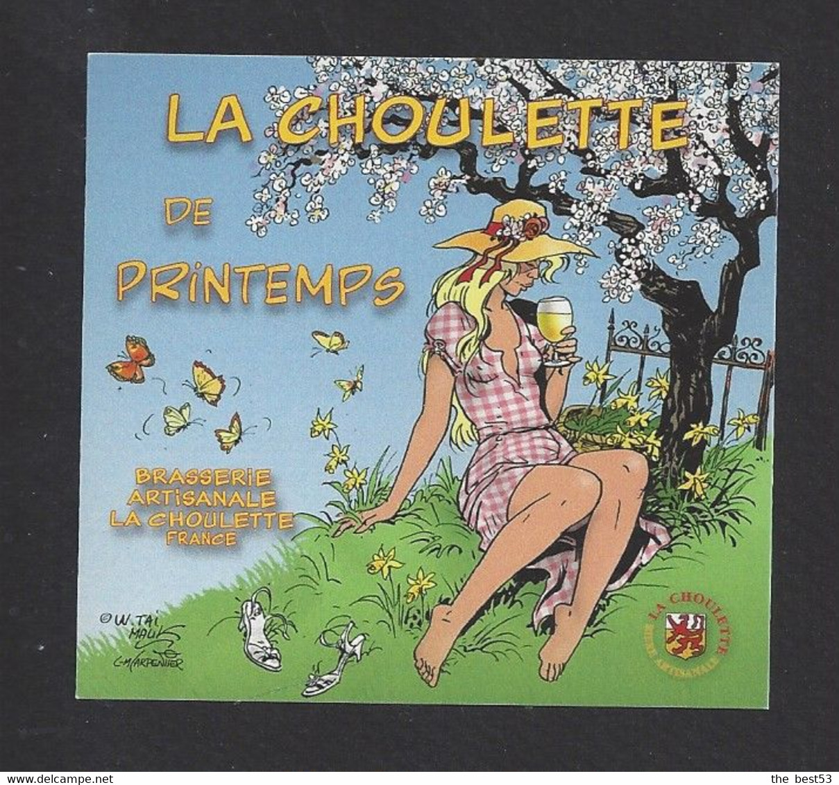 Etiquette De Bière De Printemps  -   Brasserie De La Choulette à Hordain   (59) - Bier