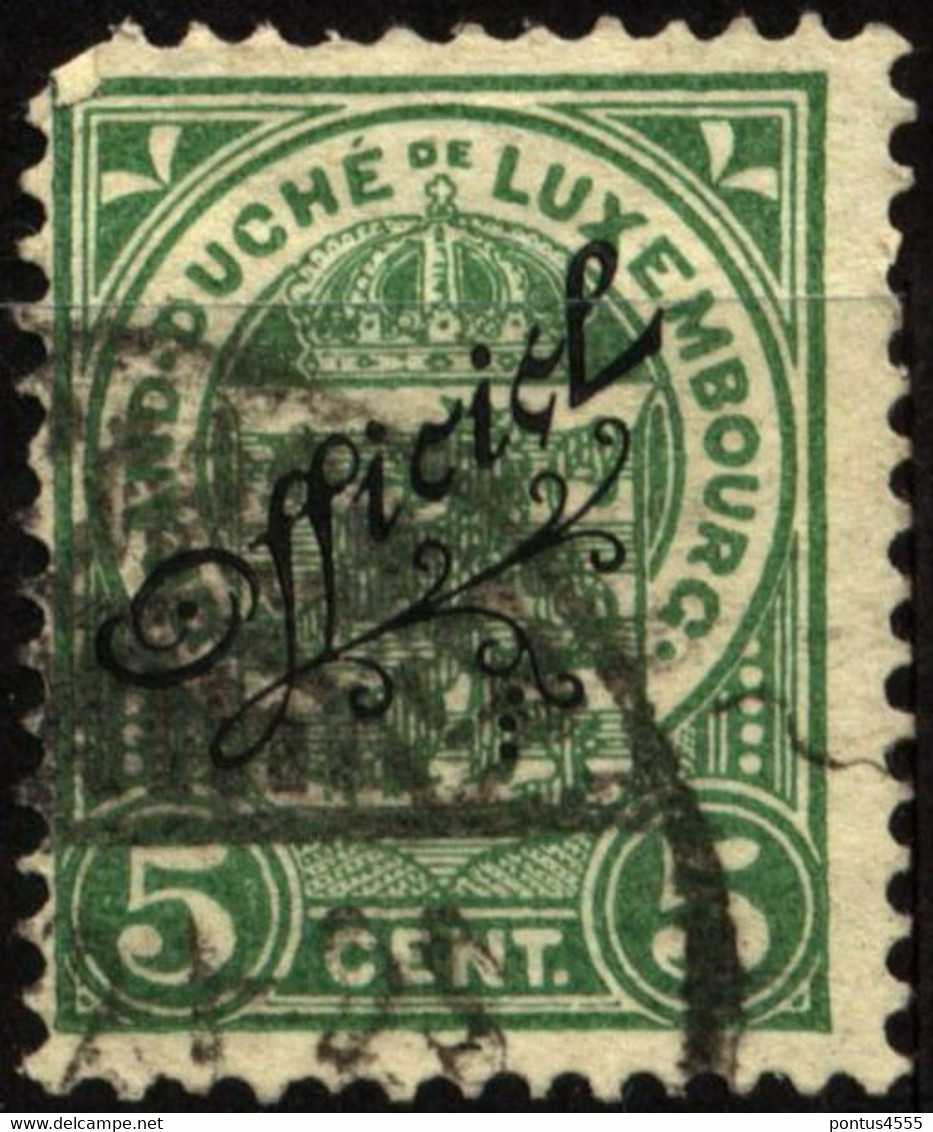 Luxembourg 1908 Mi D79 Coat Of Arms - Official - 1907-24 Ecusson