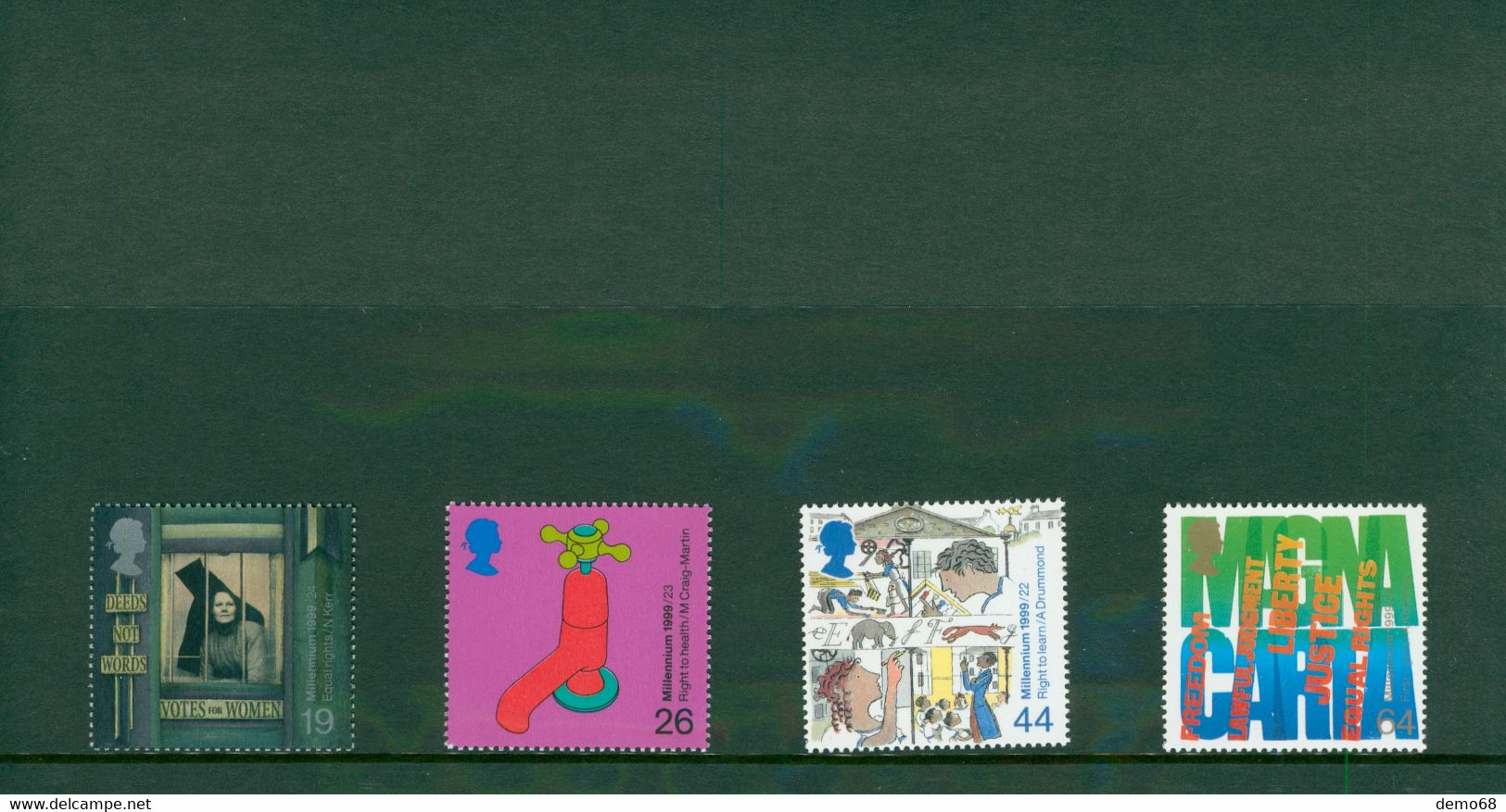 Stamp Timbre England Great Britain British Citizens' Tale Not Vote NoVoceFeuillet Neuf 4 Timbre S Royal Mail Mint Stamps - Colecciones Completas