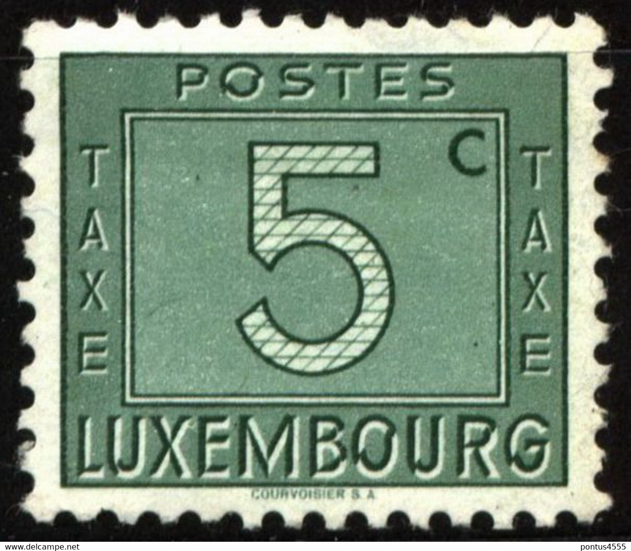Luxembourg 1946 Mi P23 Postage Dues MH - Strafport
