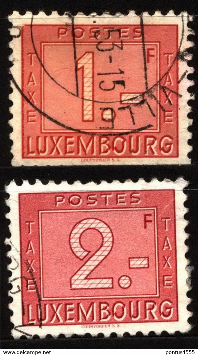 Luxembourg 1946 Mi P30, P32 Postage Dues - Taxes