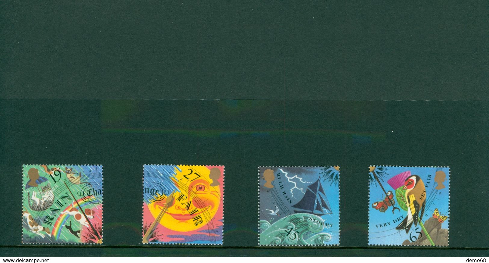 Stamp Timbre England Great Britain British Weather GB Neuf New  4 Royal Mail Mint Stamps - Colecciones Completas