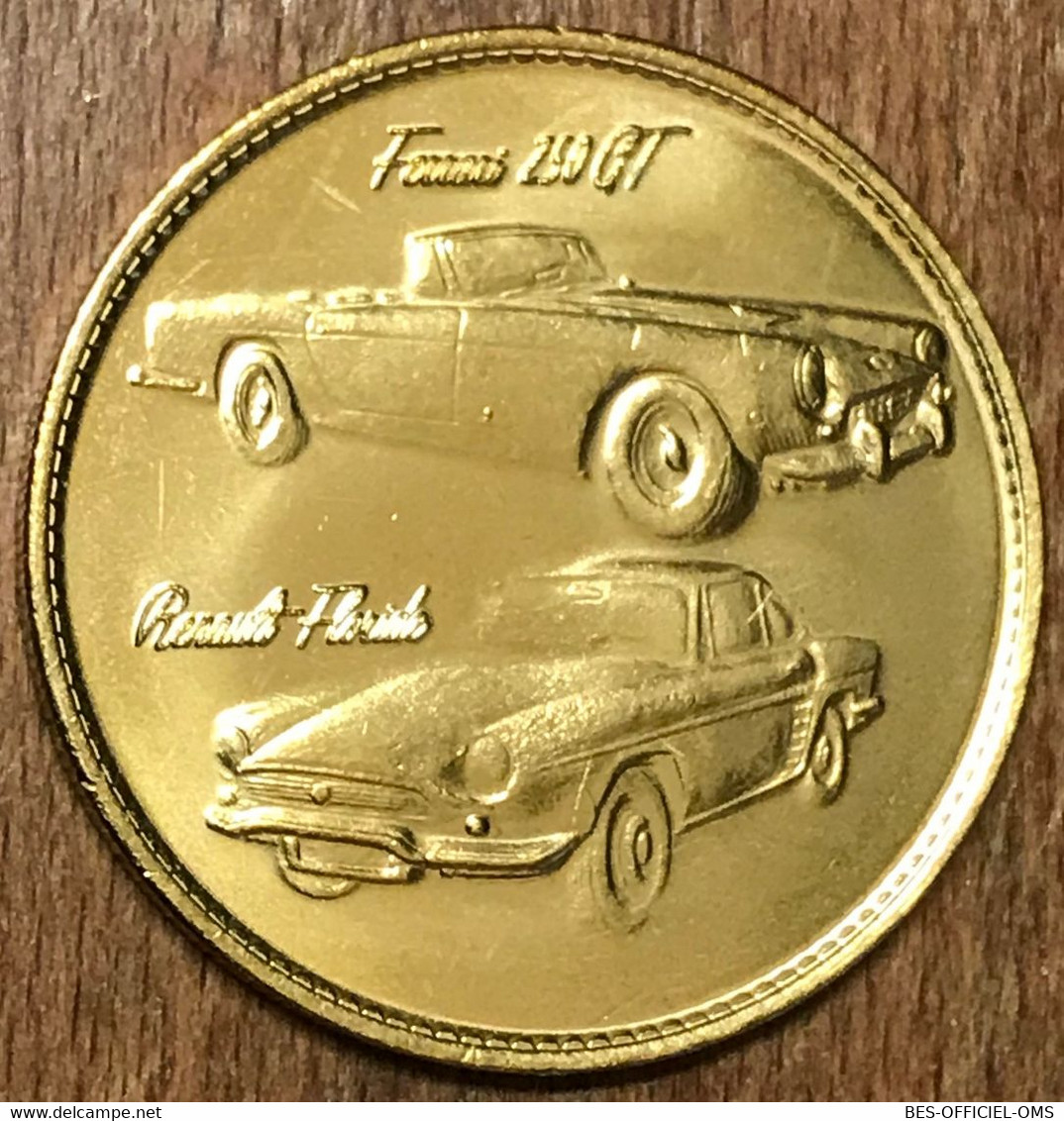 MONACO MUSÉE AUTOMOBILE FERRARI 205GT AB 2019 MÉDAILLE ARTHUS BERTRAND JETON TOURISTIQUE MEDALS TOKENS COINS - 2019