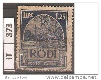 ITALIA,COLONIE/EGEO/RODI,   1929, Pittorica, L. 1,25, Usato - Egeo