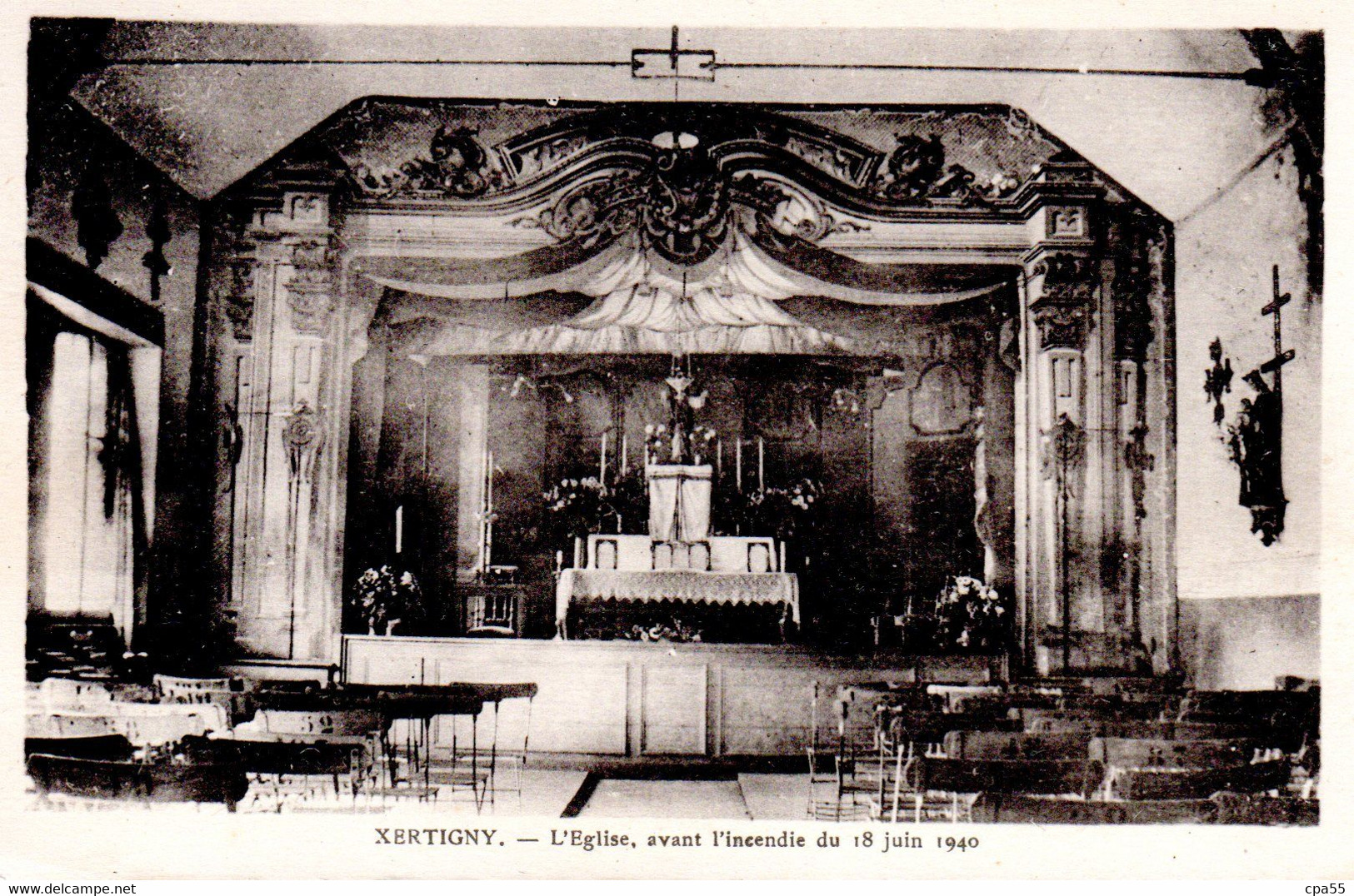 XERTIGNY  -  L' Eglise, Avant L' Incendie Du 18 Juin 1940 - Xertigny