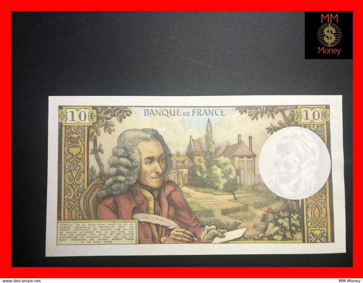 France 10 Francs  4.2.1971  P. 150  P.hs.     XF - 10 F 1963-1973 ''Voltaire''