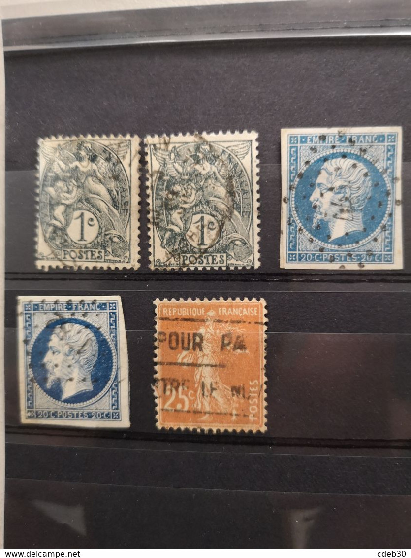 Divers Timbres Oblitérés - 1853-1860 Napoleon III