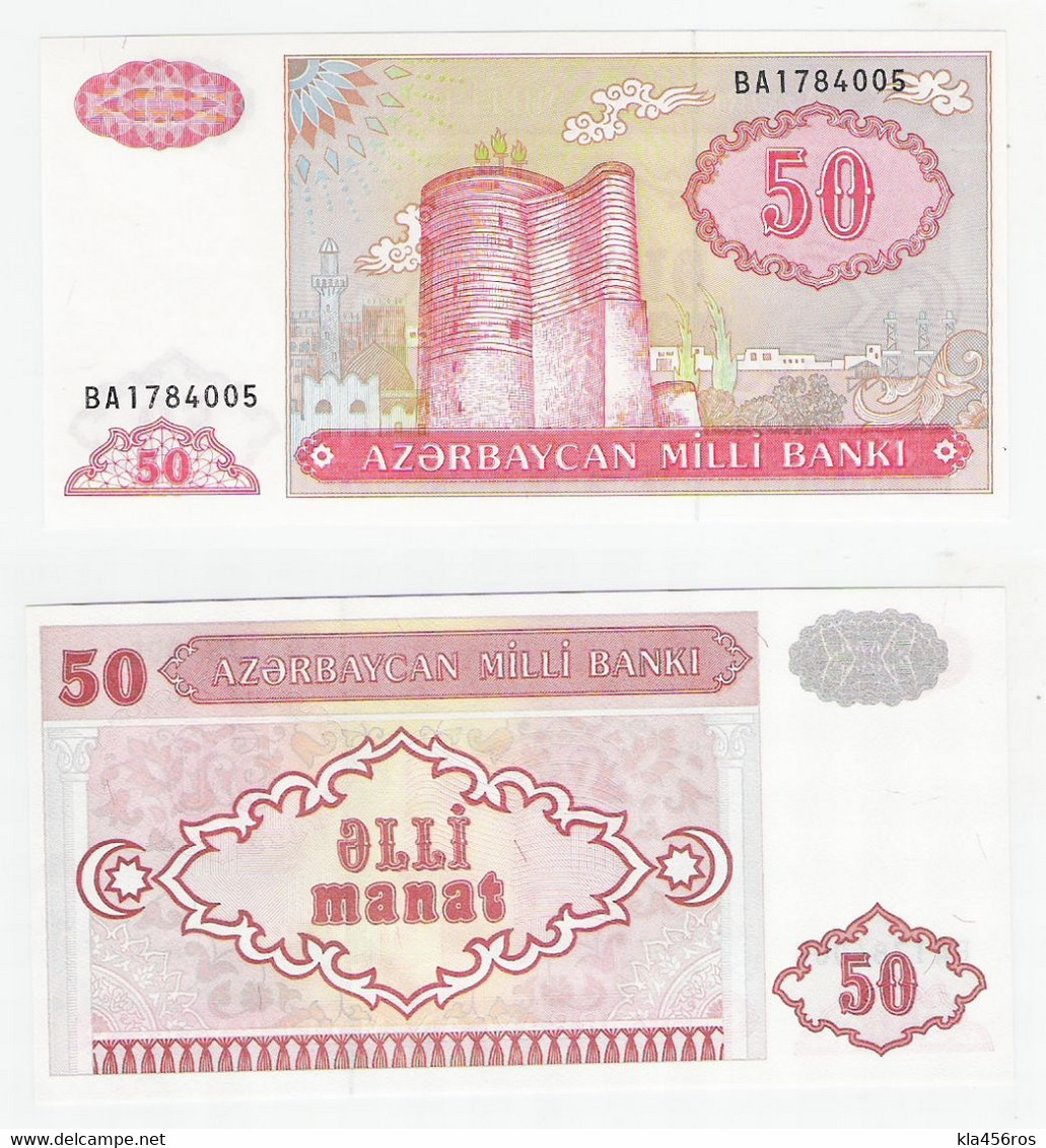 Aserbaidschan  P. 17b  50 Manat 1993 UNC - Azerbaïjan