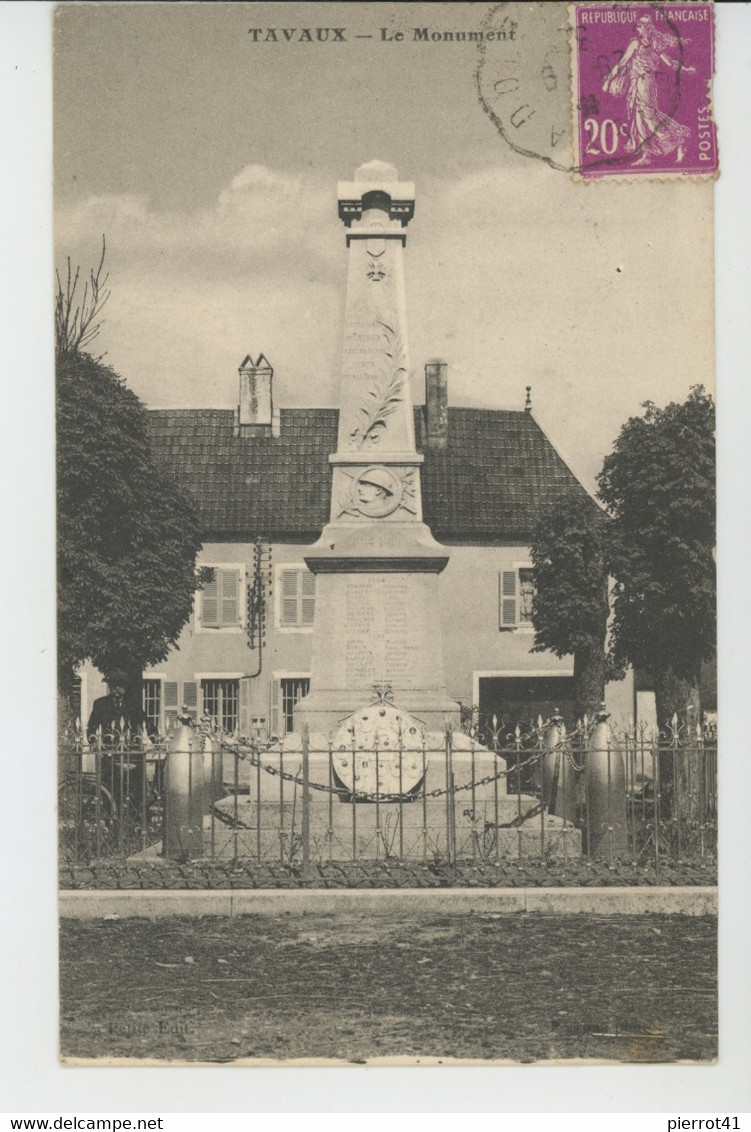 TAVAUX - Monument Aux Morts - Tavaux