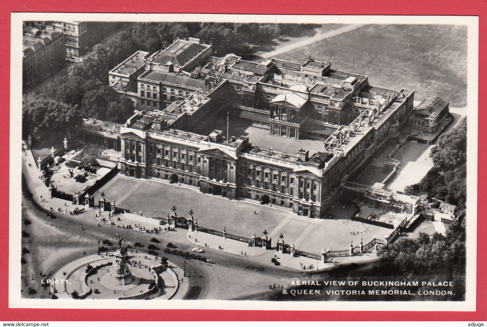 Aerial View Of Buckingham Palace & Queen Victoria Memorial, London - N°LP.471*** Recto-Verso - Buckingham Palace