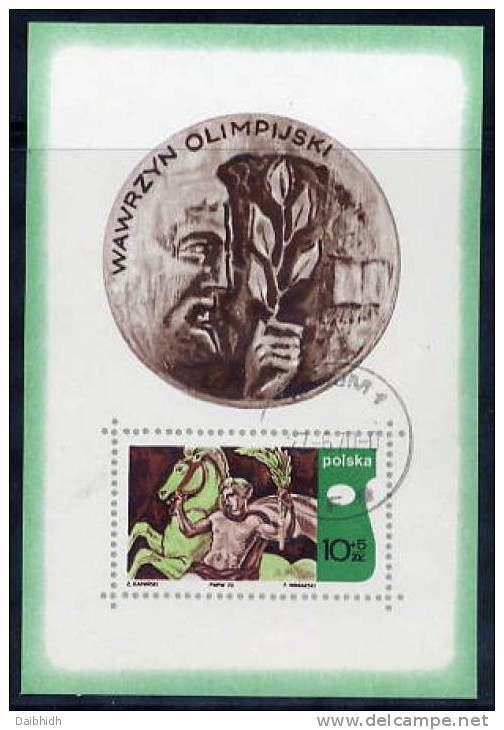 POLAND 1970 Olympic Academy Block Used  Michel Block 41 - Usati