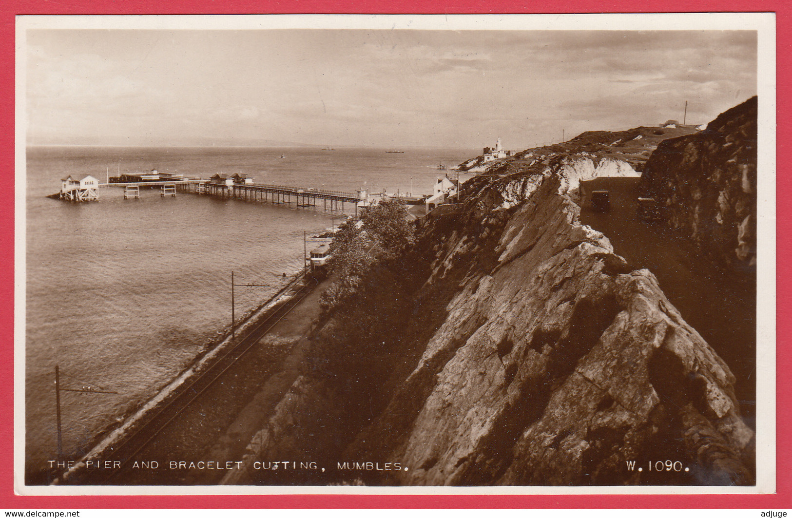 MUMBLES - The Pier And Bracelet Cutting *ED. Valentine & Sons -W1090. Scan Recto-Verso - Glamorgan