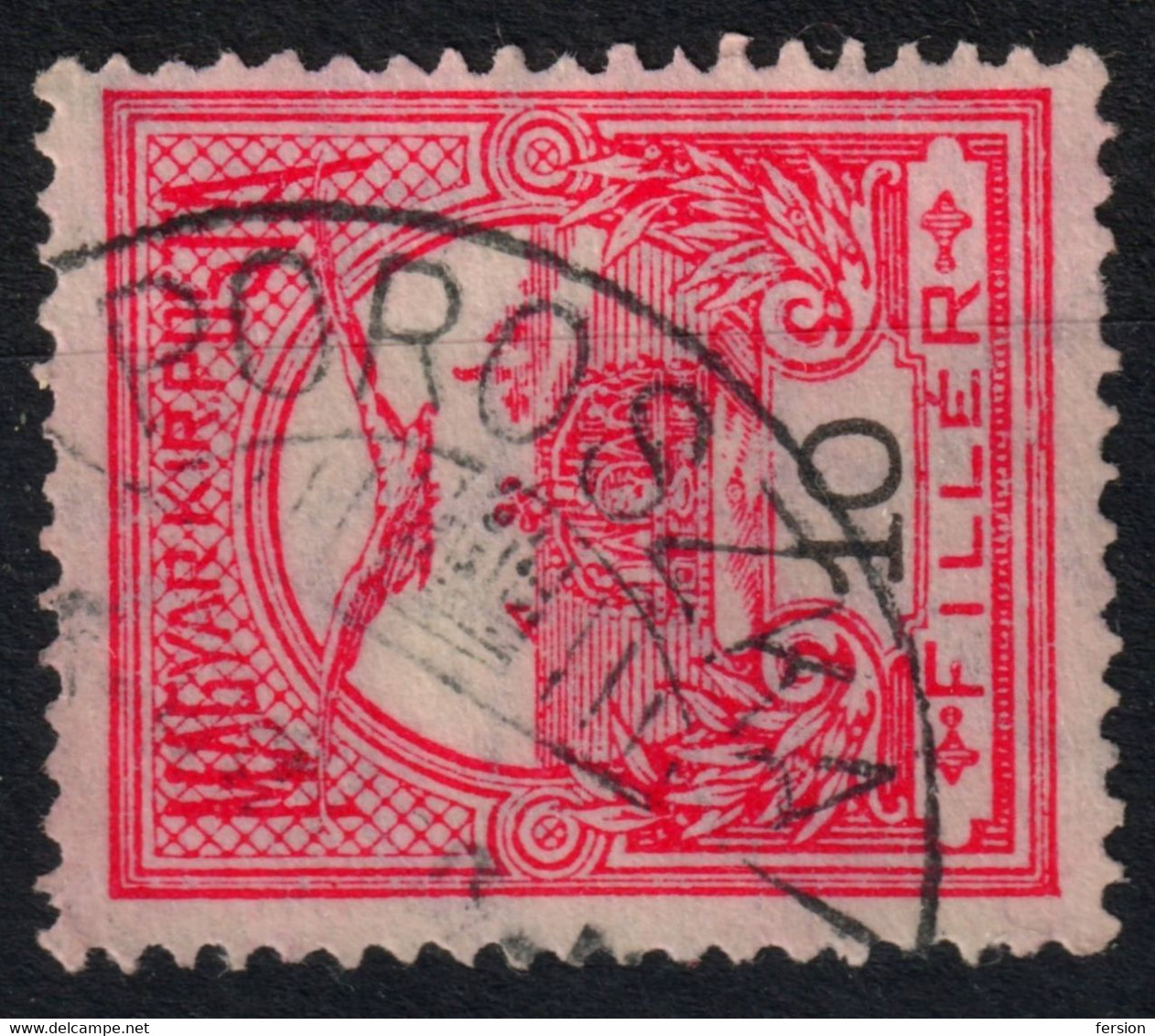 Poroszka Pruszka Pruské Postmark TURUL Crown 1910's Hungary SLOVAKIA - Trencsén County - KuK K.u.K  10 Fill - ...-1918 Prephilately