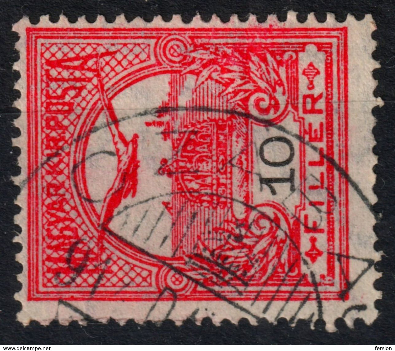 Cabaj Czabaj  Postmark TURUL Crown 1914 Hungary SLOVAKIA - Nyitra County - KuK K.u.K  10 Fill - ...-1918 Prephilately