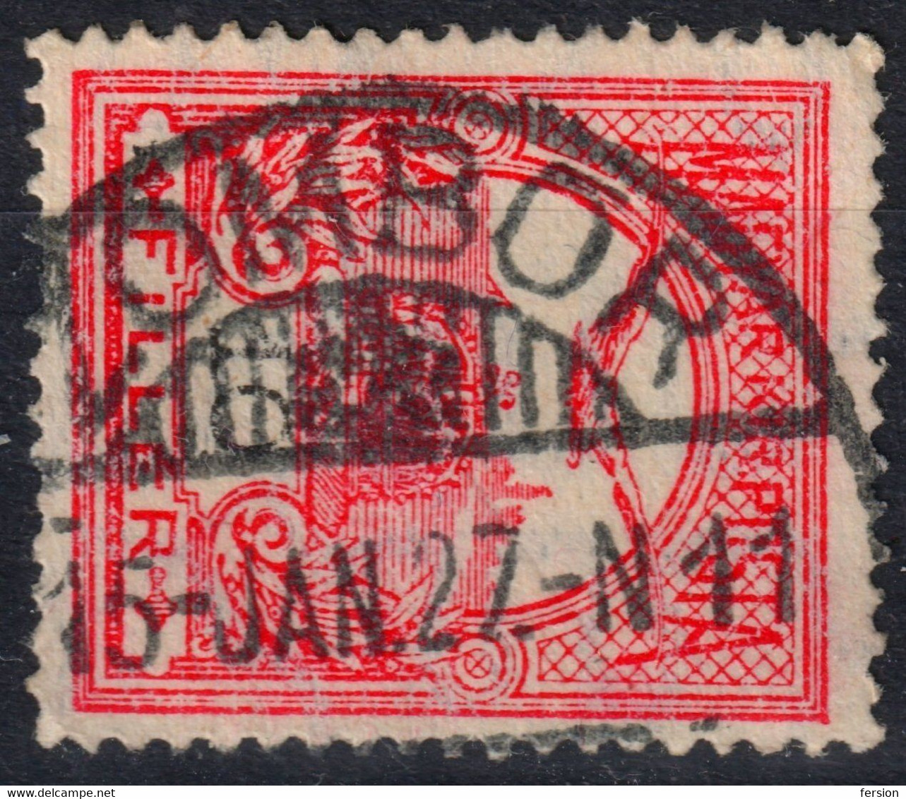 ZOMBOR SOMBOR Postmark TURUL Crown 1915 Hungary SERBIA Vojvodina BACKA BÁCS BODROG County KuK - 10 Fill - Prephilately