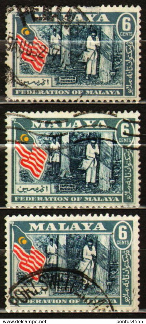 Malaya 1957 Mi 1 Rubber Tapping - Malaya (British Military Administration)