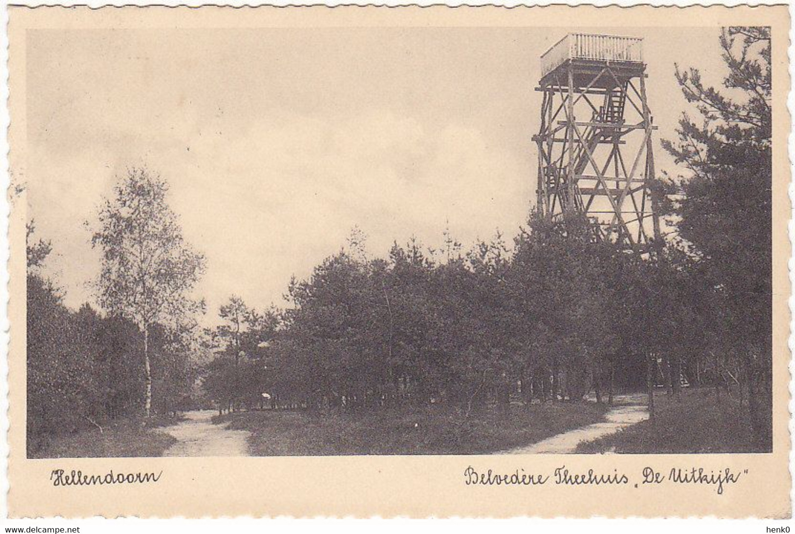 Hellendoorn Belvedère Theehuis De Uitkijk OB523 - Hellendoorn