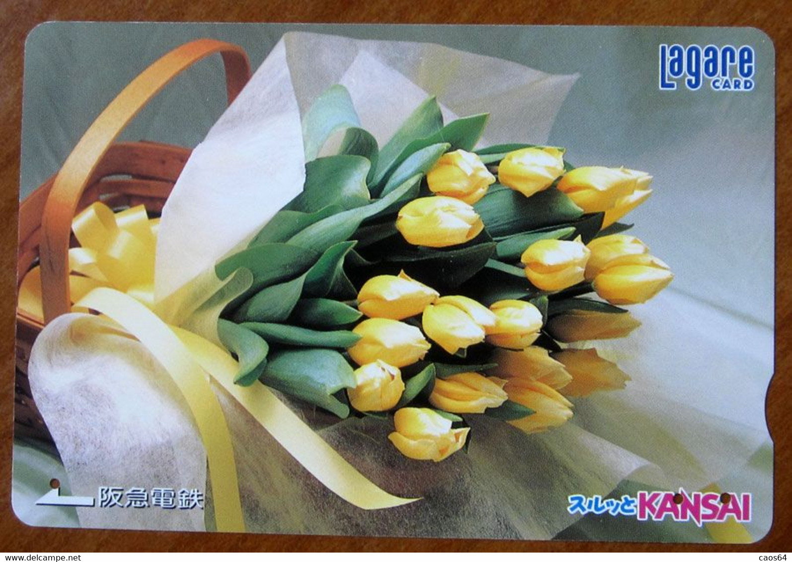 GIAPPONE Ticket Biglietto Treni Fiori Flower - Kansai Railway Lagare Card 1.000 ¥ - Usato - Welt