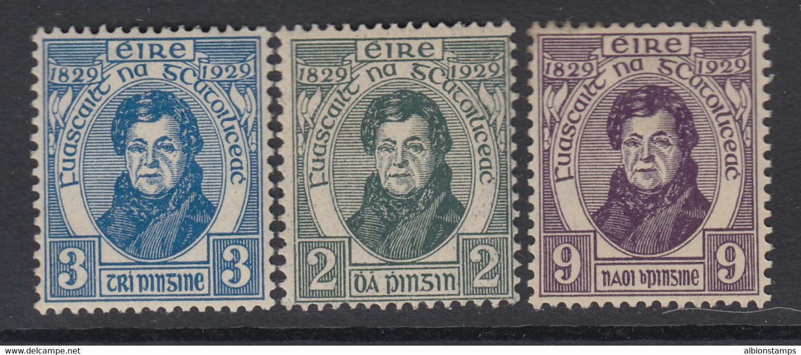 Ireland, Scott 80-82 (SG 89-91), MHR - Unused Stamps